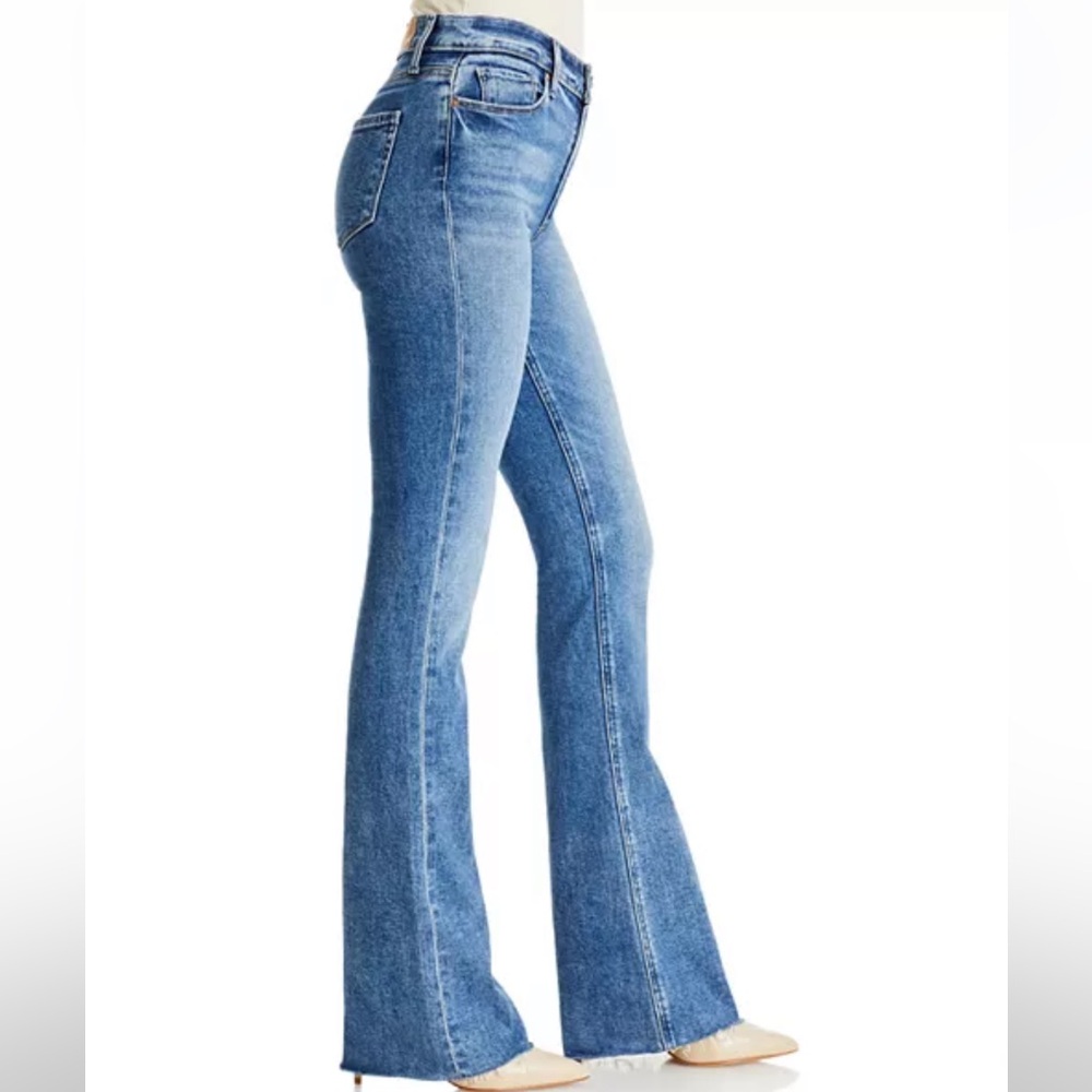 Paige High Rise Laurel Canyon Flare Jeans in Tapestry Size 29